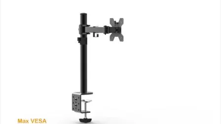 Single Monitor Desk Mount Fully Adjustable Monitor Arm Stand with Clamp and Grommet Base