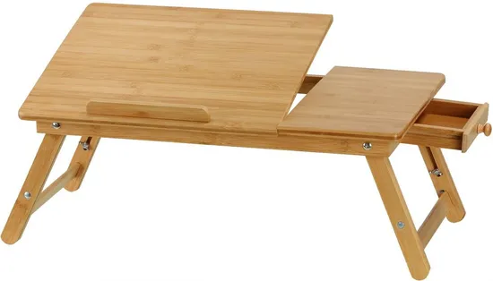 Bamboo Laptop Stand Computer Desk Tablet Table Bt