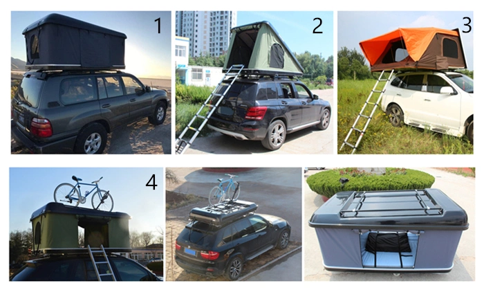 Roof Top Tent Hard Shell Camper Trailer Rooftop Tent Car Truck 4X4 Camping Car Top Auto Roof Tent Waterproof