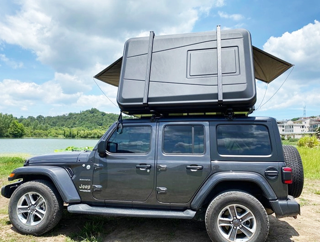 Hot Sell High Quality Top-Ranked Products Semi-Automatic All Aluminum Rollover Hard Shell Rooftop Tent