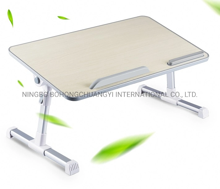 Office Home iPad/Laptop Wooden Portable Folding Desk Multifunction Retractable Table on Bed Student Dormitory