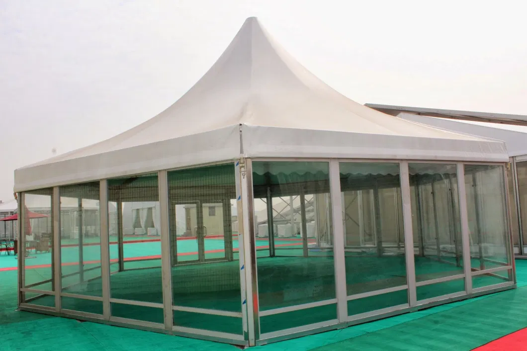 Outdoor Hexagon Pagoda Canopy Aluminum Luxury Party Event Tent