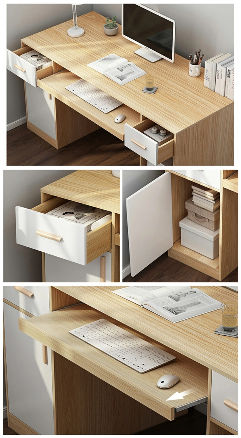 Modern Wooden Office Home Living Room Furniture Set Folding Simple Study Table Computer Desk