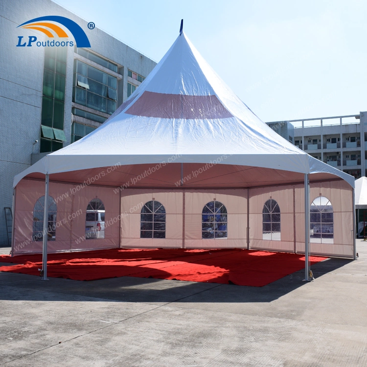 Kenya Style Hexagon Peak Frame Alpine Tent for Party Event