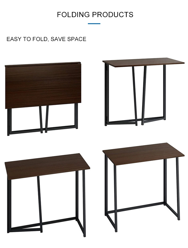 Fast Assemble Folding Writing Table Home Office Study Computer Desk