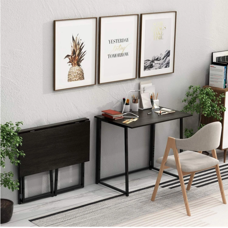 Fast Assemble Folding Writing Table Home Office Study Computer Desk