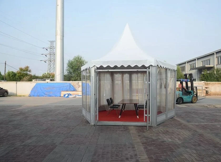 Outdoor Hexagon Pagoda Canopy Aluminum Luxury Party Event Tent