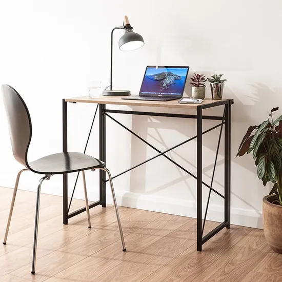 Rustic Sturdy Folding Computer Desk 0477 