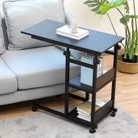Side Tables on Wheels with Height