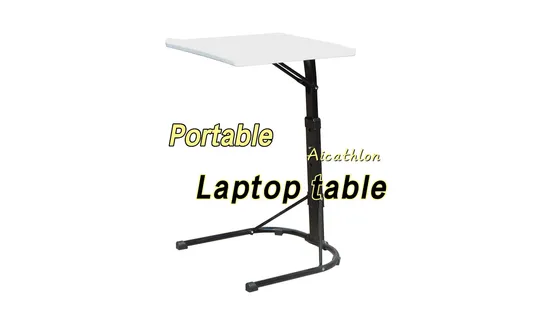 Portable Adjustable TV Tray Table with 3 Heights and 3 Angles 