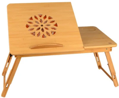 Bamboo Computer Desk Table with Fan Bt