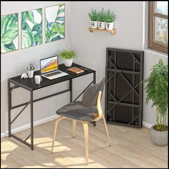 Folding Desk Writing Computer Desk for Home Office 