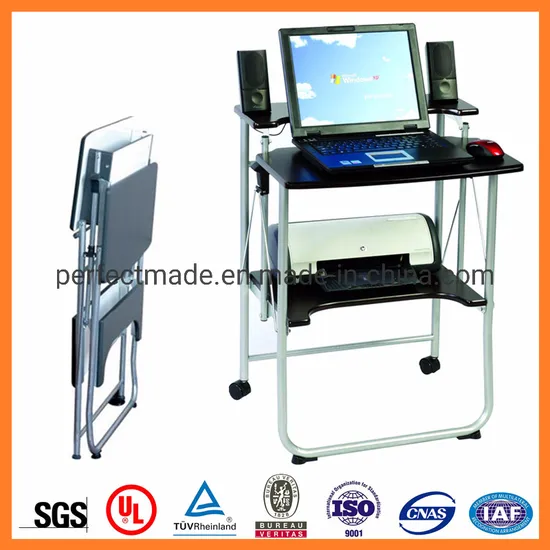 Manufacture Customized Small Size Portable Freeley Folding Computer Desk 