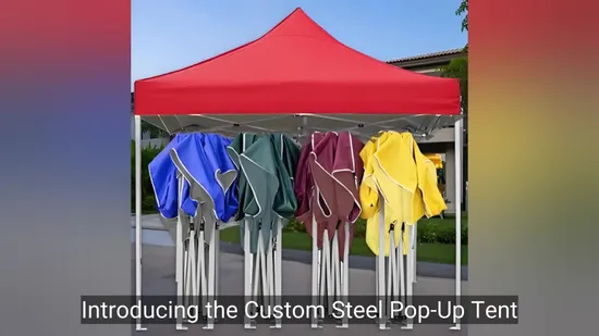 Outdoor Shelter Awning Advertising Quick Folding Tents Trade Show Event Custom Exhibition Ez Pop up Canopy Gazebo Fold 3X3 
