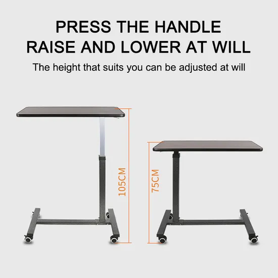 Sht Factory Wholesale Wooden Folding Table Foldable Height Adjustable Portable Over Bed Laptop Desk 